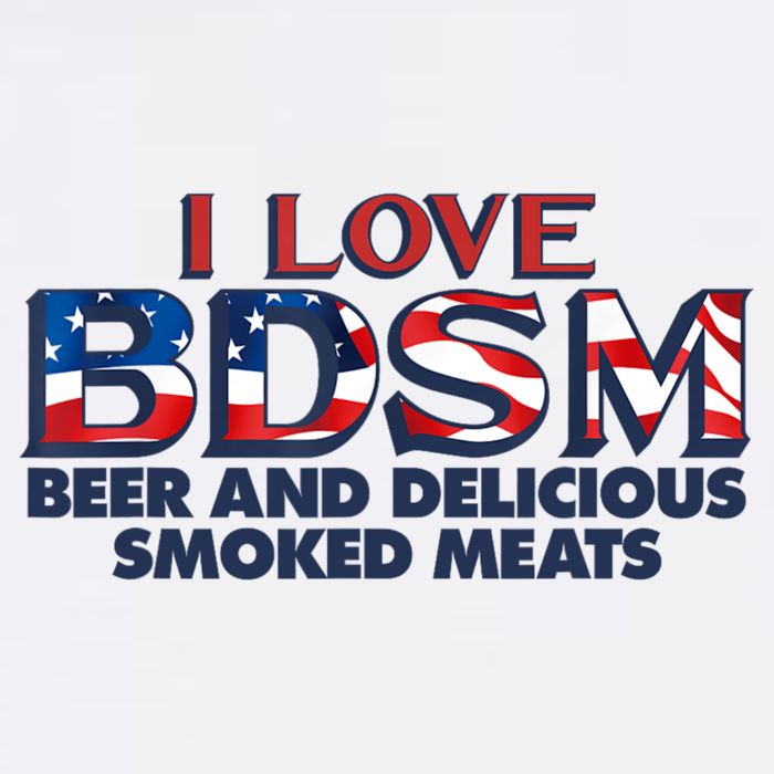I Love BDSM Beers And Delicious Smoked Meats 4th Of July Cooling Performance Crew T-Shirt