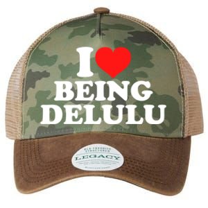 I Love Being Delulu Legacy Tie Dye Trucker Hat