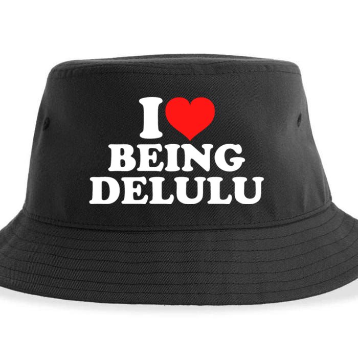 I Love Being Delulu Sustainable Bucket Hat