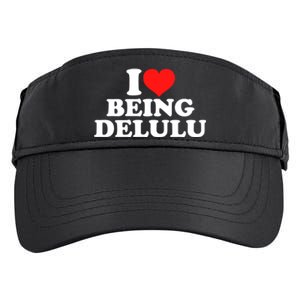 I Love Being Delulu Adult Drive Performance Visor