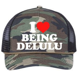 I Love Being Delulu Retro Rope Trucker Hat Cap