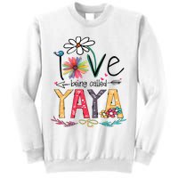 I Love Being Called Yaya Sunflower Mother's Day Sweatshirt