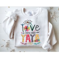 I Love Being Called Yaya Sunflower Mother's Day Sweatshirt