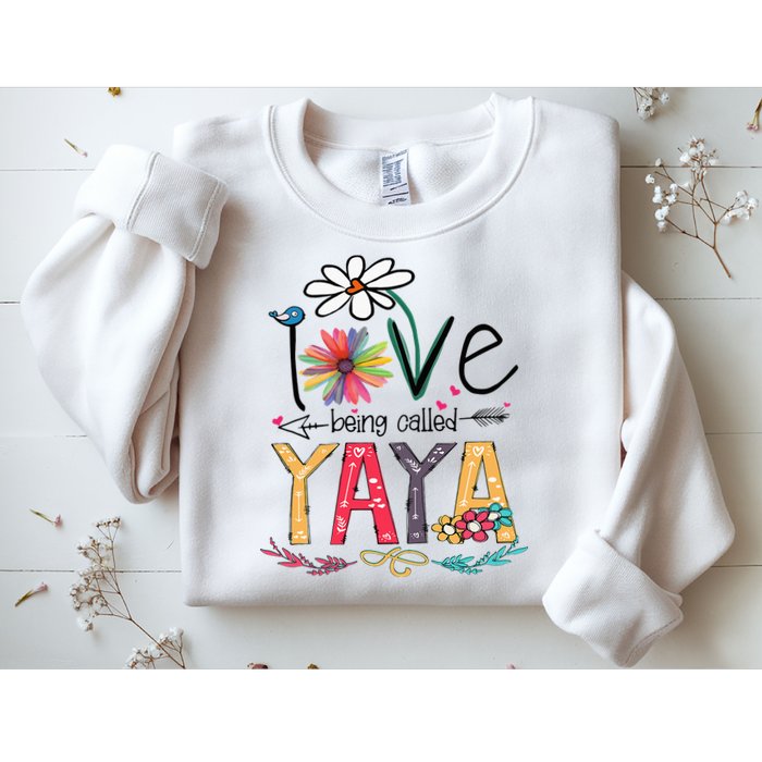I Love Being Called Yaya Sunflower Mother's Day Sweatshirt