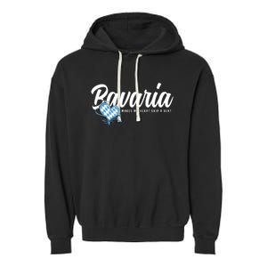 I Love Bavarian Souvenirs Makes My Heart Skip A Beat Bavaria Garment-Dyed Fleece Hoodie