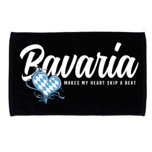 I Love Bavarian Souvenirs Makes My Heart Skip A Beat Bavaria Microfiber Hand Towel