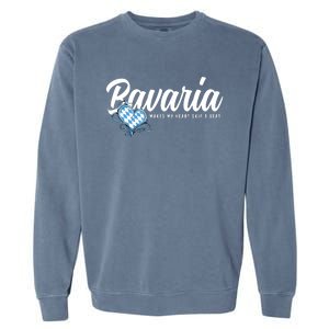 I Love Bavarian Souvenirs Makes My Heart Skip A Beat Bavaria Garment-Dyed Sweatshirt