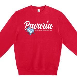 I Love Bavarian Souvenirs Makes My Heart Skip A Beat Bavaria Premium Crewneck Sweatshirt