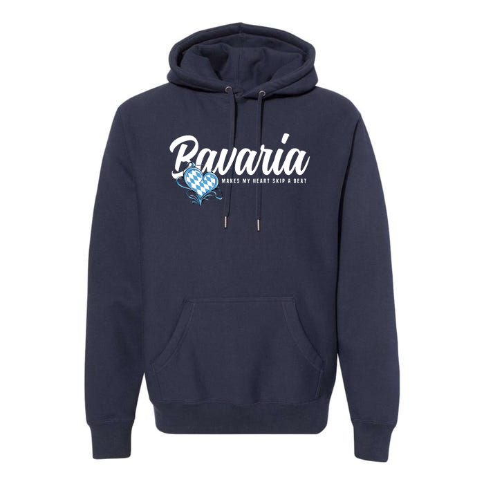 I Love Bavarian Souvenirs Makes My Heart Skip A Beat Bavaria Premium Hoodie