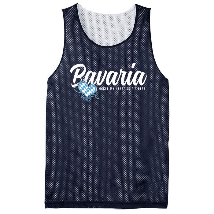 I Love Bavarian Souvenirs Makes My Heart Skip A Beat Bavaria Mesh Reversible Basketball Jersey Tank