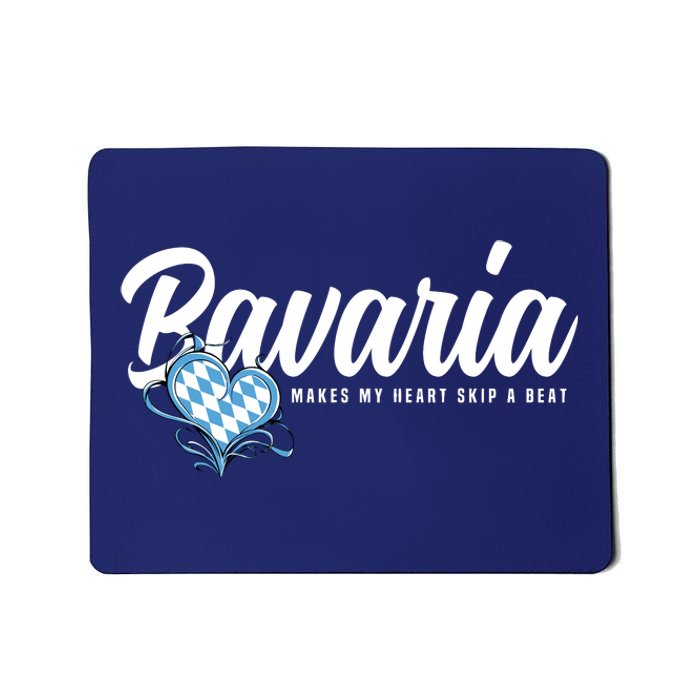 I Love Bavarian Souvenirs Makes My Heart Skip A Beat Bavaria Mousepad