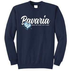 I Love Bavarian Souvenirs Makes My Heart Skip A Beat Bavaria Tall Sweatshirt