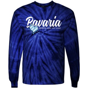 I Love Bavarian Souvenirs Makes My Heart Skip A Beat Bavaria Tie-Dye Long Sleeve Shirt