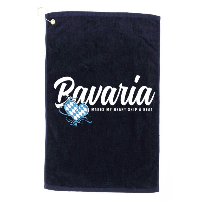 I Love Bavarian Souvenirs Makes My Heart Skip A Beat Bavaria Platinum Collection Golf Towel