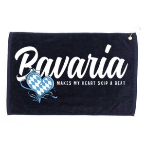 I Love Bavarian Souvenirs Makes My Heart Skip A Beat Bavaria Grommeted Golf Towel