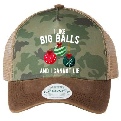 I Like Big Balls And I Cannot Lie Funny Christmas Legacy Tie Dye Trucker Hat