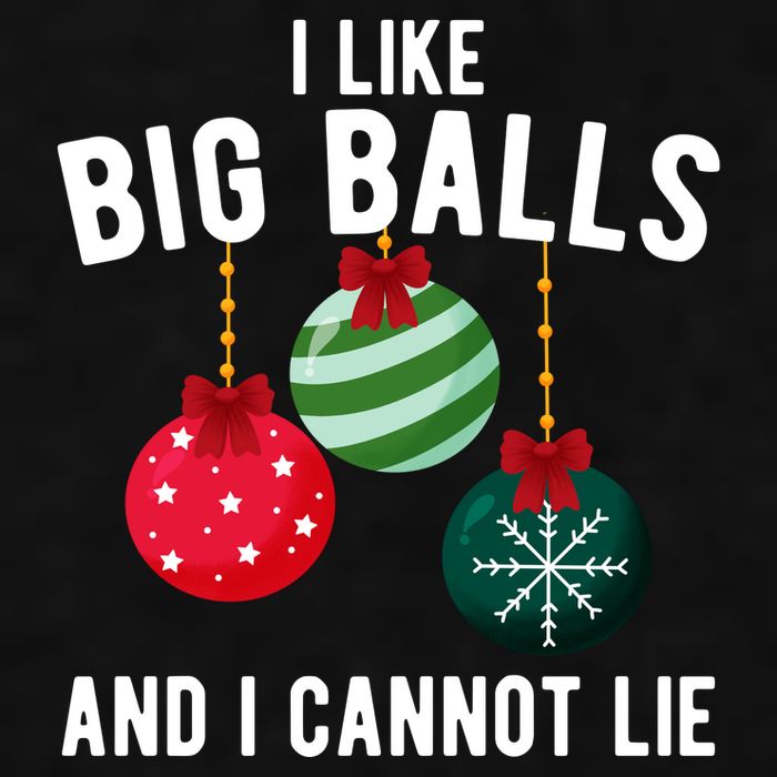 I Like Big Balls And I Cannot Lie Funny Christmas Ladies PosiCharge Tri-Blend Wicking Tank