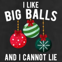 I Like Big Balls And I Cannot Lie Funny Christmas 7 Panel Mesh Trucker Snapback Hat