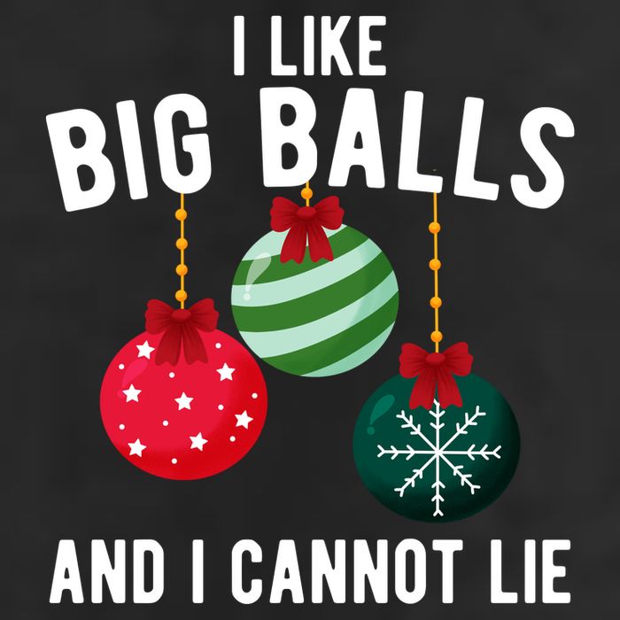 I Like Big Balls And I Cannot Lie Funny Christmas 7 Panel Mesh Trucker Snapback Hat