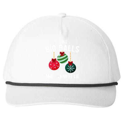 I Like Big Balls And I Cannot Lie Funny Christmas Snapback Five-Panel Rope Hat