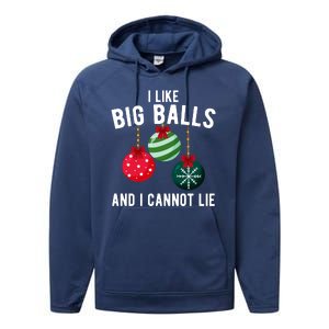 I Like Big Balls And I Cannot Lie Funny Christmas Performance Fleece Hoodie