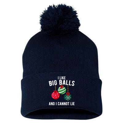 I Like Big Balls And I Cannot Lie Funny Christmas Pom Pom 12in Knit Beanie