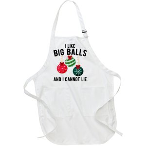 I Like Big Balls And I Cannot Lie Funny Christmas Full-Length Apron With Pockets