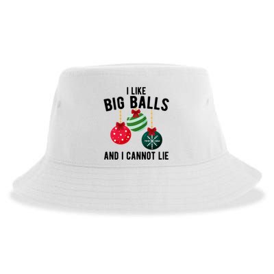 I Like Big Balls And I Cannot Lie Funny Christmas Sustainable Bucket Hat