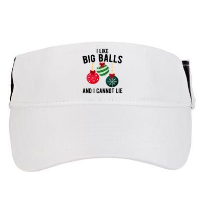 I Like Big Balls And I Cannot Lie Funny Christmas Adult Drive Performance Visor