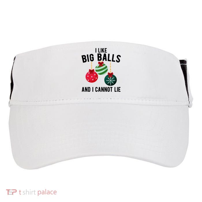 I Like Big Balls And I Cannot Lie Funny Christmas Adult Drive Performance Visor