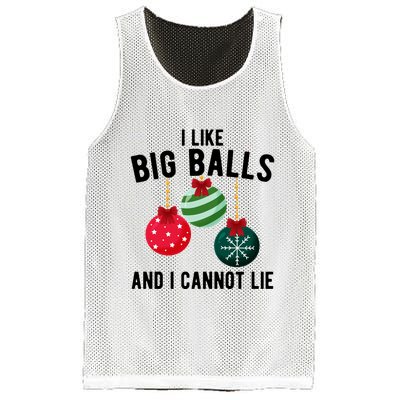 I Like Big Balls And I Cannot Lie Funny Christmas Mesh Reversible Basketball Jersey Tank