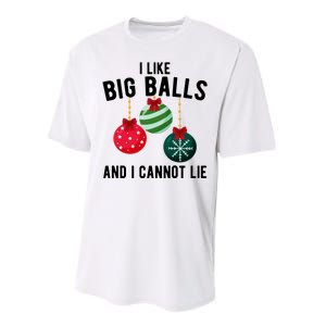 I Like Big Balls And I Cannot Lie Funny Christmas Performance Sprint T-Shirt