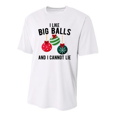 I Like Big Balls And I Cannot Lie Funny Christmas Youth Performance Sprint T-Shirt