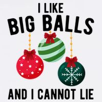 I Like Big Balls And I Cannot Lie Funny Christmas Premium T-Shirt