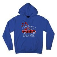 I Love Being A Grandma Red Truck With Heart Valentine's Day Gift Tall Hoodie