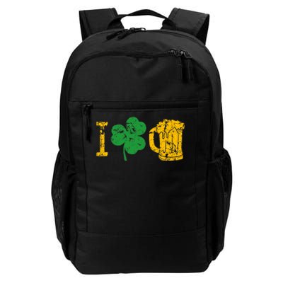 I Love Beer Four Leaf Clover St Patricks Day Daily Commute Backpack