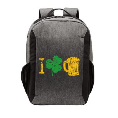 I Love Beer Four Leaf Clover St Patricks Day Vector Backpack