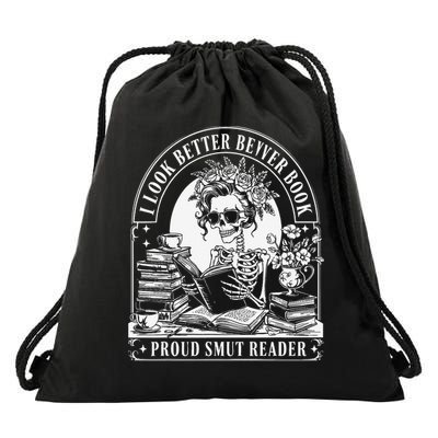 I Look Better Bent Over A Book Smut Reader Drawstring Bag