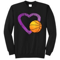 I Love Basketball Heart Sweatshirt