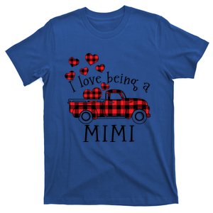 I Love Being A Mimi Red Truck With Heart Valentine's Day Great Gift T-Shirt