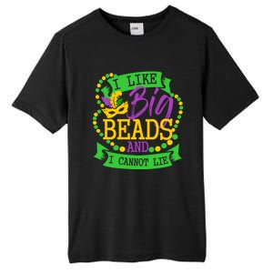 I Like Big Beads And I Cannot Lie Mardi Gras Party Gift Tall Fusion ChromaSoft Performance T-Shirt