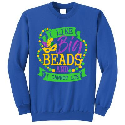 I Like Big Beads And I Cannot Lie Mardi Gras Party Gift Sweatshirt