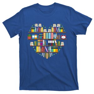 I Love Books Gift Heart Shaped Books Gift T-Shirt