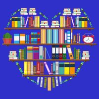 I Love Books Gift Heart Shaped Books Gift Womens Tank Top