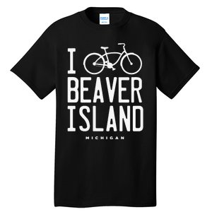 I Love Biking Beaver Island Michigan Tall T-Shirt