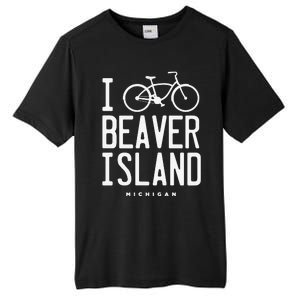 I Love Biking Beaver Island Michigan Tall Fusion ChromaSoft Performance T-Shirt