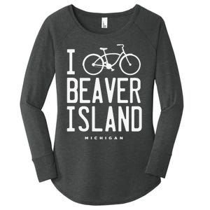 I Love Biking Beaver Island Michigan Women's Perfect Tri Tunic Long Sleeve Shirt