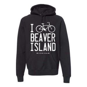 I Love Biking Beaver Island Michigan Premium Hoodie