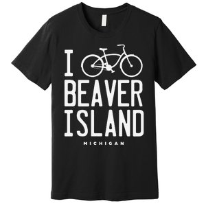 I Love Biking Beaver Island Michigan Premium T-Shirt