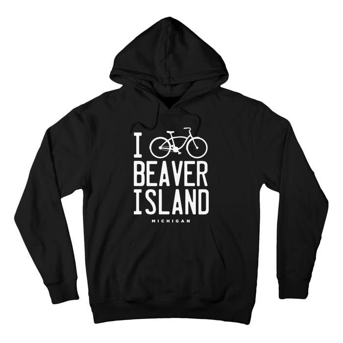 I Love Biking Beaver Island Michigan Tall Hoodie